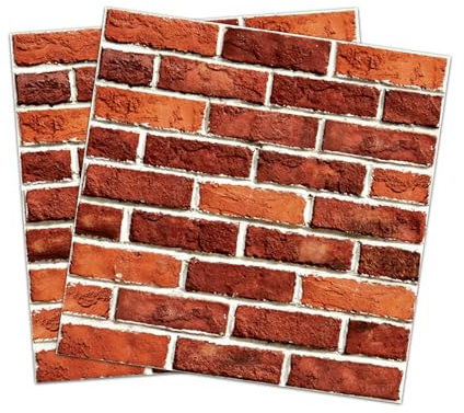 YapitHome Lot de 10 papiers peints muraux 3D, autocollants, en PVC, imperméables, aspect pierre naturelle, pour meubles, porte murale, papier peint