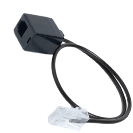 Adaptador RJ45 RJ11 - Enchufe Telefónico Adaptador Ethernet, Convertidor De Enchufe Telefónico Ethernet De 14 Pulgadas | Cable De Red Teléfono, Cable De Conector Telefónico 8P4C V