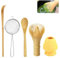 5-Piece Matcha Whisk Set, Traditional Japanese Tea Set Includes Matcha Whisk, Matcha Whisk Holder, Matcha Sieve, Matcha Spoon, Bamboo Spoons