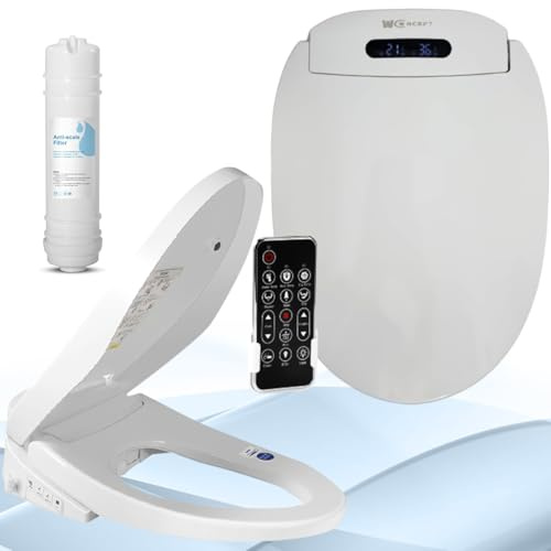 WCCONCEPT abattant wc japonais lavant sechant+ FILTRE ANTICALCAIRE- MARQUE FRANCAISE DE TOILETTE JAPONAISE-wc complet moderne avec frein de chute-siege chauffant eau chaude bidet wc-TAILLE 51CM