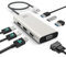Minthouz USB C Docking Station, 7-IN-1 Multiport USB C Hub with 4K@60Hz HDMI,8K@60Hz DP1/2, VGA, 3xUSB2.0 （No PD）Mini Dock for Dell/HP/Lenovo/Mac, Compatible with Mac/Windows/Chrome OS/Linux/iOS