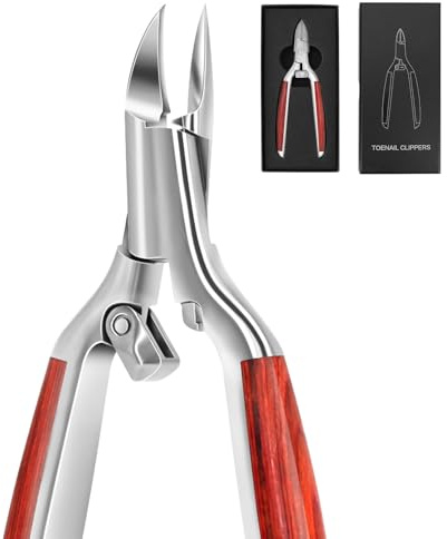 Toenail Clippers Super Sharp, Professional Thick Ingrown Toe Nail Clippers for Men Women Elderly, Large Podiatrist Toenail Clippers Heavy Duty Nail Nippers Toenail Cutters