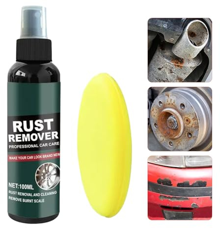 Spray antirouille 100 ml - Nettoyant puissant pour boulons, charnières, peinture extérieure automobile, roues de garage, chaînes marines, robinets, grilles de porte de vélo