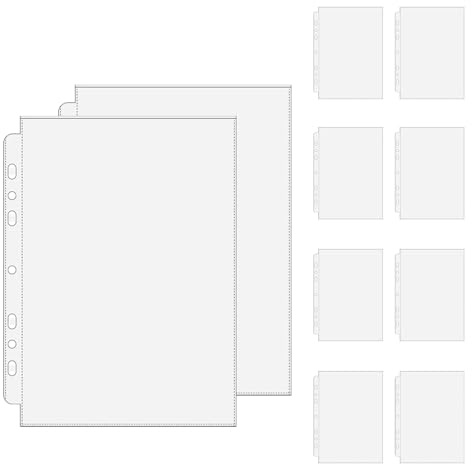 Ordner Für Sammelkarten - 10 Blatt Mit Schutz Für Die Formate A5 Und A6 - Sammelalben Für Tradingkarten,Zur Anzeige Und Sammlung Organisation Von Foto Umschlägen Fotokarten Tickets Für Kinder Erwa