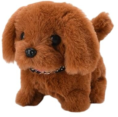 Riaisttd Chien Robot Réaliste - Animal De Compagnie Électronique Interactif Qui Marche,Jouet Chiot en Peluche Robotisé - pour Anniversaire Noël Maison Voyage Intérieur Chambre d'enfant