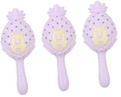 Hohopeti 3 Sonajeros para Bebés Diseño Adorable, Material Plástico Resistente y Fácil de Llevar, Juguetes Educativos Ideales para Salir a Divertirse Color Aleatorio