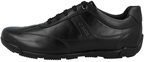 Geox Homme U Edgware A Sneakers, Black, 40 EU