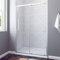 AQUABATOS® 150 x 185 cm Nischenschiebetür Duschabtrennung Duschtür Nischentür Schiebetür Duschwand Glas Dusche ESG
