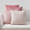 Topfinel Kissenbezug 40x40 rosa Samt 4er Set Kissenbezüge Kissenhülle sofakissen dekokissen Zierkissen deko für Sofa Schlafzimmer Wohnzimmer flauschig Farbverlauf