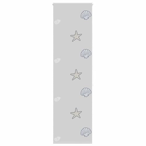 qohoio 4014888 Shower Roller Blind 70x240 cm Fabric Width 66 cm,Waterproof Wet Room Bathroom Heavy Duty Shower Curtain,Anti Mould Mildew Resistant,Washable and Easy Dry