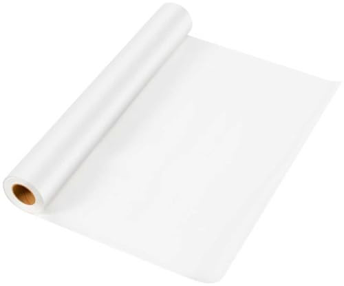 Transparent pappersrulle, 45,7 cm x 60 m, genomskinligt mönsterpapper, vitt transparent papper för sömnad, rita, skissa