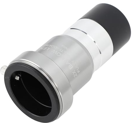 Tbest 2X Barlow Lens 1.25 Inch Multi Coated Optical Glass Astronomical Telescope Eyepieces with M42 Thread for DSLR SLR High Precision Magnification and Astrophotography