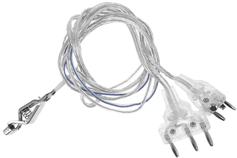 Hohopeti Cordon Électrique D'escrime pour Fleuret et Sabre, Câble Conducteur Essentiel, Léger et Facile à Transporter, Adapté aux Compétitions D'escrime
