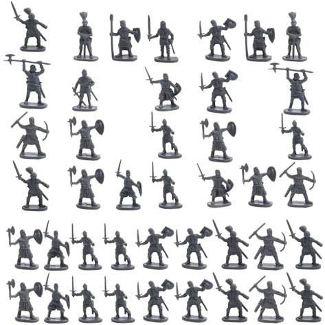 Generisch Juego de Figuras de Soldados para Hombres, 100 Unidades, Figuras de Modelo, Juegos de Mesa para Juegos de rol y Infantiles, decoración de Pasteles y niñas