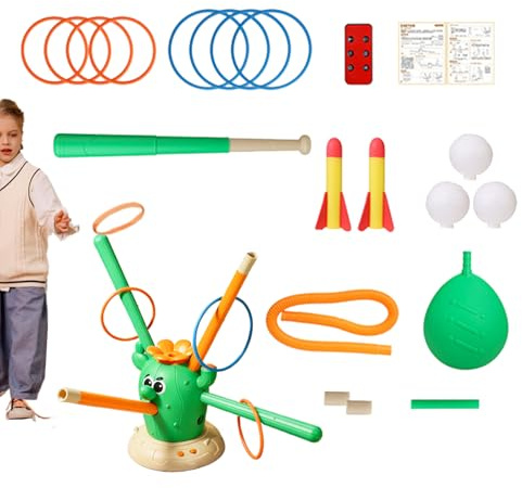 Musical Jump and Toss - Telecomando Cactus Giochi Divertenti | Giocattoli Saltanti Interattivi Musicali All'Aperto Per Bambini | per Casa Interno Esterno Giardino Scuola Feste Compleanno
