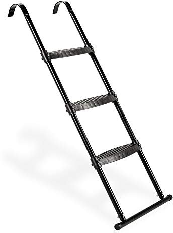 EXIT Escalera para Trampolín Toys - Universal - Antideslizante - Aumenta la Seguridad - para Trampolines con Patas y Altura de Marco de 95-110cm