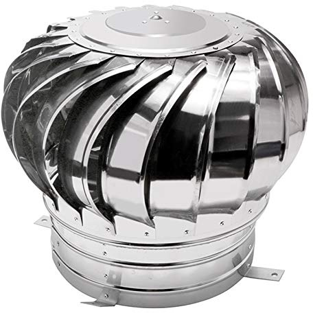 LTLCBB Edelstahl Kaminaufsatz Säurebeständigen Drehbarer Kugelaufsatz Schornsteinaufsatz Lüftungsaufsatz Ofen Schornsteinhaube Schornsteinabdeckung Rohrabdeckung Aspirator,150mm
