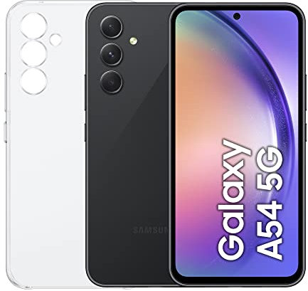 Samsung Galaxy A54 5G SM-A546B/DS Dual SIM Exynos 1380 Smartphone, Pantalla AMOLED dinámica de 6.4 pulgadas, Batería de 5000 mAh, 256 GB/8 GB, Versión Internacional (negro)