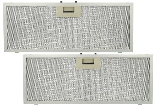 vhbw 2x filtro anti-grasso compatibile con Whirlpool AKR 769, AKR 605, AKR 606, AKR 608, AKR 650 cappa da cucina - 45,9 x 17,7 x 0,85 cm, metallo