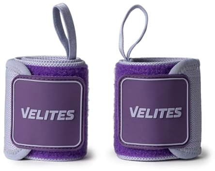 Velites Muñequeras Flexibles de Nylon | Protección para Tus muñecas | Resistente, Cierre con Velcro | Entrenamiento Funcional, fureza, halterofiilia, Gimnasio (Purple)