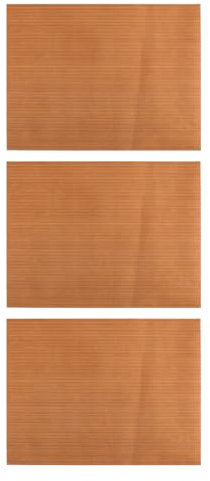 Lonwiner 3 pezzi di pellicola per cottura continua, carta da forno, riutilizzabile, per teglia, carta da forno, senza Pfas, colore caffè