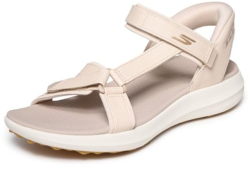 Skechers Women's Arch Fit Slip-in Golf Sandal, Natural, 4 UK