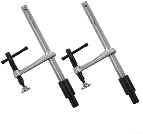 HpLive 2 Piece Desktop Hold Down Clamp Woodworking Bench Dog Clamp 16mm Hole Metal Quick Release Clip Tool