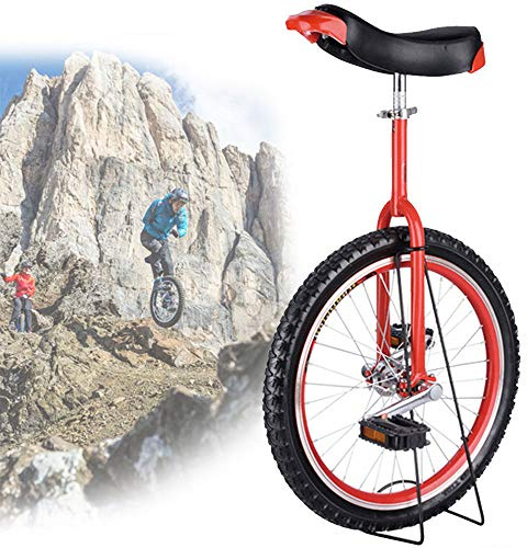 24/20/18/16 tums enhjuling, halkfria hjul Enhjuling, fjälldäck Ridning Självbalans Träning Balanscykling Utomhussport(Red,16inches)