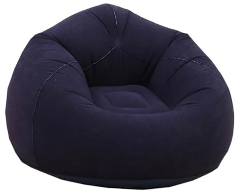 Aufblasbarer Sitzsack - 103x60cm Aufblasbares Sofa, Aufblasbarer Outdoor|Indoor-Sessel, Wohnzimmer Liegestuhl Schlafzimmer Sitzsack Superweich Bean Bag Lounge Sitzhocker Relax-Sessel, Blau