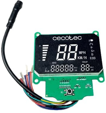 F10mobility Écran Display pour trottinette électrique Bongo Série Z Off Road Dark Green référence 07053 Remplacement Moniteur Contrôle avec câble