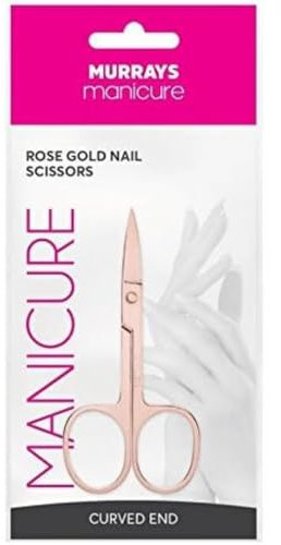 Murrays Manicure Ciseaux à ongles en or rose en métal coloré