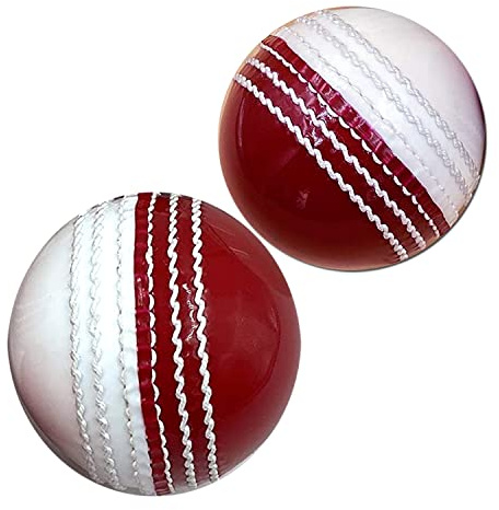AnNafi® Dual Color Cricket Coaching Balls Sports Training & Fun Balls | Training Balls Double Color red and White | Sports & Games (2)