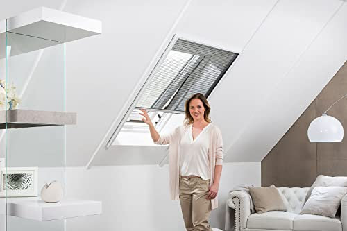 empasa Insektenschutz Fliegengitter Dachfenster Plissee Master Alurahmen, individuell zuschneidbar, als Selbstbausatz