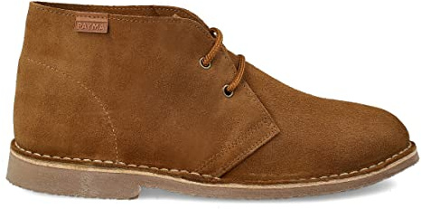 PAYMA - Botín Safari de Piel para Hombre y Mujer. Hecho en ESPAÑA. Botas Pisamierdas Chukka de Cuero Serraje Sport y Vestir. Cierre Cordones. Suela de Goma Crepe.