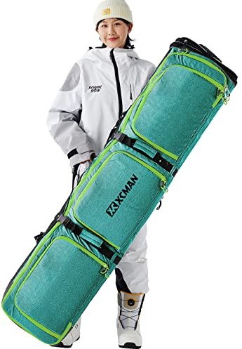 XCMAN Snowboardtasche Robuste 160/190cm Snowboard-Tasche Für -Skitrage-Rucksack Flugreisen geeignet