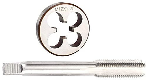M12 x 1,25 mm Gewindebohrer und Schneideisen-Set, M12 x 1,25 mm Gewindebohrer und M12 x 1,25 mm Rundgewindebohrer für Rechtshänder