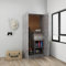 Festnight Mehrzweckschrank Putzschrank Haushaltsschrank Besenschrank Flurschrank Hochschrank Kleiderschrank Schlafzimmerschrank mit Einlegeböden aus Holz Betongrau 82,5 x 51,5 x 180 cm