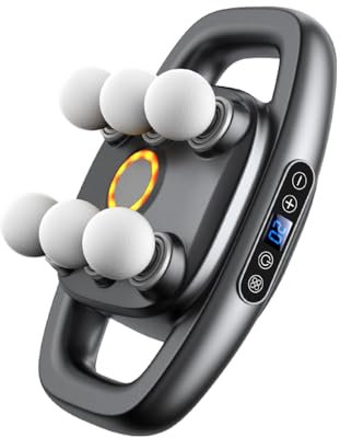 Tiamo Massagepistole mit 6 Köpfen, 30 Stufen & 4 Modi – Elektrisches Massagegerät für Beine, Arme, Taille, Rücken, Gesäß – Ganzkörper-Muskelentspannung,Geschenk für Frauen, Männer