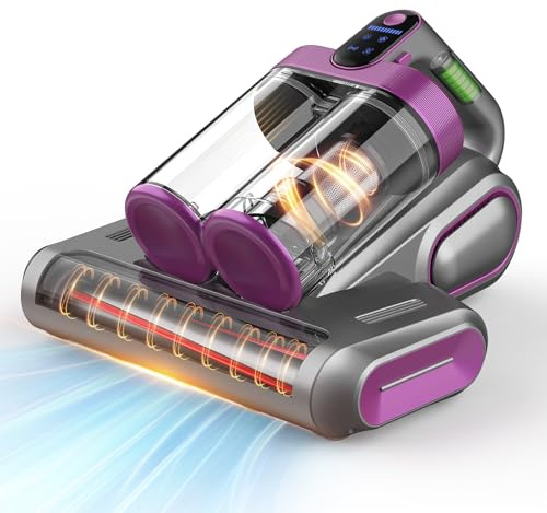 XIAOLANG Bed Mattress Vacuum Cleaner Cordless 16Kpa Handheld Vacuum, Vacuum Cleaner with 253.7nm UV-C Light,HEPA Filter & Ultrasonic, Portable Vacuums for Sofa Bed Couch Crib Gifts for Women her Man