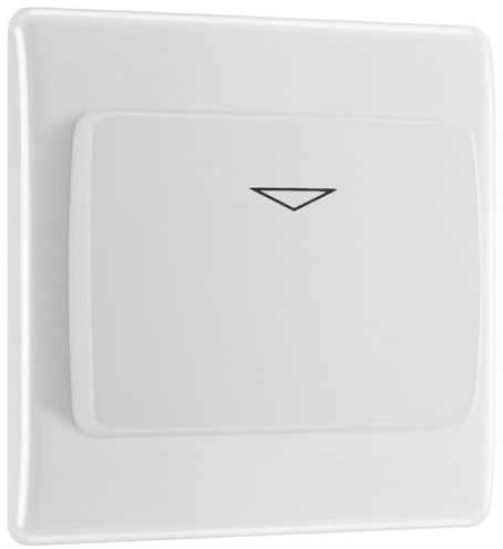 BG 8KYCSW Moulded Round Edge | White | 16A Hotel Key Card Switch