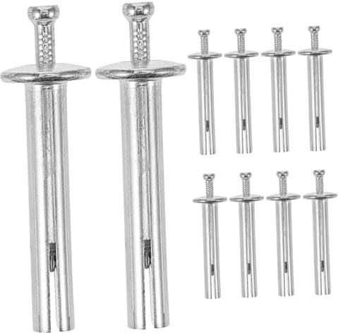 Angoily 10pcs Heavy Duty Concrete Expansion Nails Cement Anchors Drive Nail in Anchor for Wall Installation (8x50mm