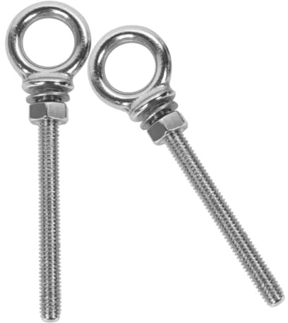 ABOOFAN 2 piezas Pernos de de Elevación de Acero Inoxidable con Tuercas y Arandelas Resistentes la Corrosión para Uso Marino y Exterior