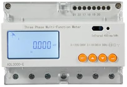 Analizzatore Bidirezionale Del Monitor Di Energia Contatore Potenza Intelligente Trifase Kwh For Inverter Solare Monitoraggio Energetico(80A,With RS485)