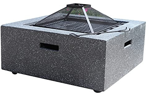 Brasero Exterior Terraza De Jardín BBQ Mesa De Ocio, Pista De Fuego De Cocción Al Aire Libre, Cuenco De Fuego De Leña, Chimenea De Calefacción Multifuncional (Size : Kit-2)
