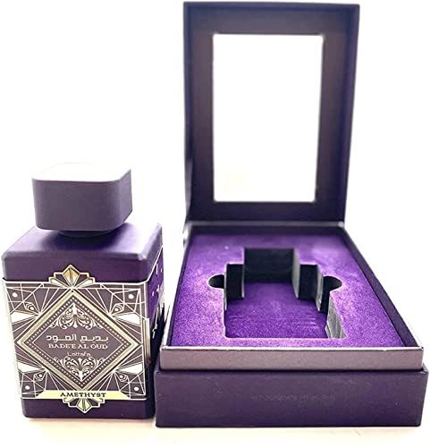 My Perfumes Ametista Badee Al Oud 100 ml EDP Spray per Donna - Profumo di Rosa, Vaniglia, Ambra e Oud - Regalo
