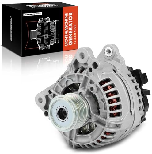 Frankberg Alternator 140A Compatible with A1 8X1 8XK 2010-2015 A3 8P1 2003-2012 Altea 5P1 2004-2015 Leon 1P1 2005-2012 Fabia II 542 2010-2014 Replace# 06F903023F