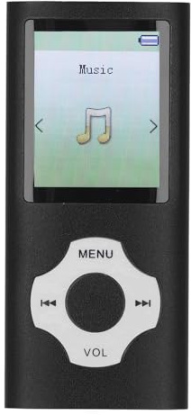 Bluetooth MP3-spelare, Ultra Slim MP3 MP4-spelare Bärbar Musikspelare med 16 GB Litet Minneskort, Brusreducerande Digital Musikspelare för Barn Vuxna (Denashzebkn0vxuc-11)