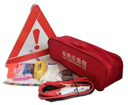 Gadpiparty 9 Pezzi kit d'emergenza kit di forniture per uso auto assistenza stradale kit assistenza auto