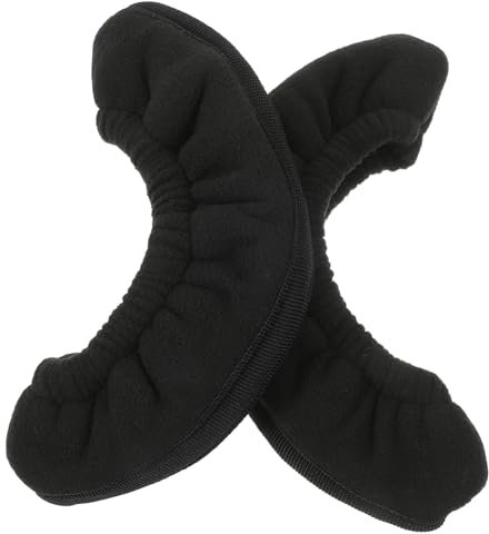 Elastische Kufenüberzüge für Schlittschuhe 1 Paar Schwarz Gewebe Ribbon
