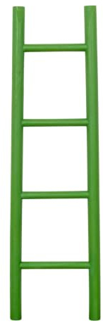 Biscottini Escalera toallero baño 32 x 4 x 100 – Escalera decorativa de madera – Escalera de madera para colgar toallas – Escalera toallero – Escalera toallero de pared de metal, bambú